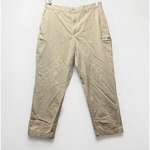 Vintage Dockers Khaki Pants 38x32 90s Y2K Wide Leg Tan Baggy Twill Chinos